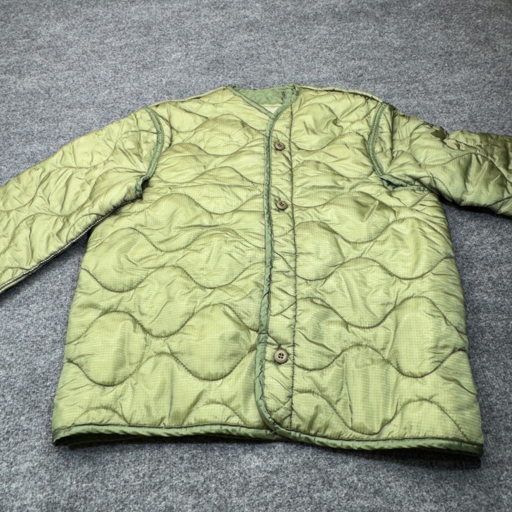 Vintage Military M65 Field Jacket Liner Mens Medium Green Quilted UNICOR 04